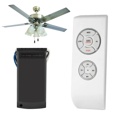 Universal Fan Parts Ceiling Fan Timing Receiver Transmitter Fan Wireless Controller Lamp Controller Remote Control Switch Kit