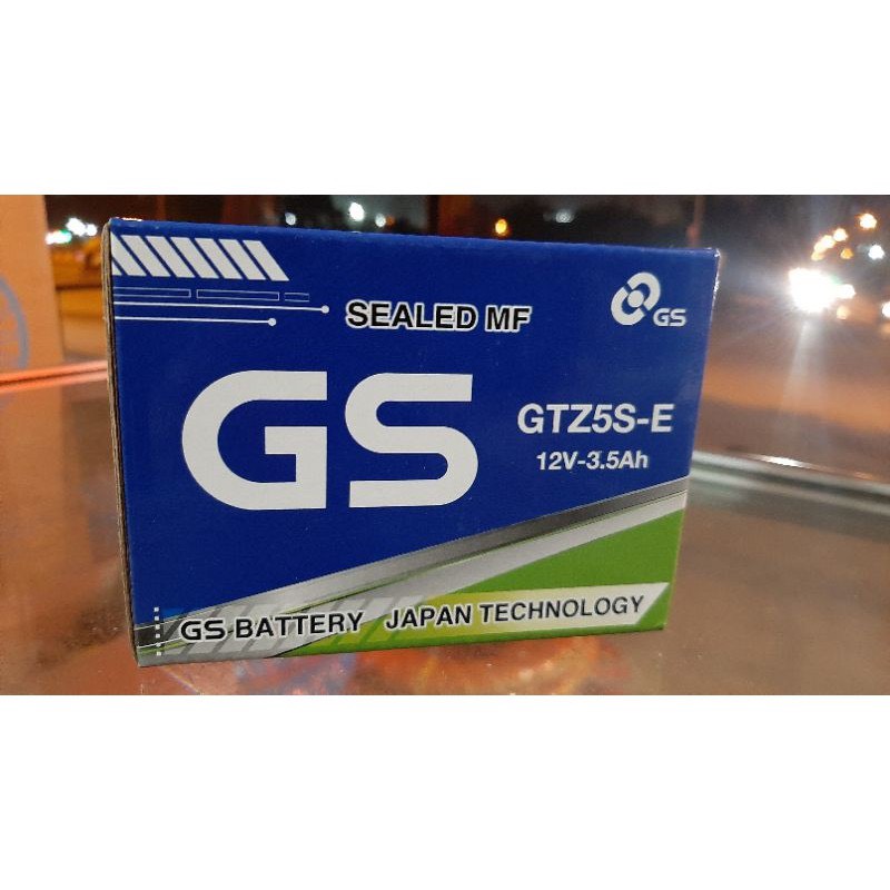 BÌNH ẮC QUY XE MÁY GS GTZ5S-E (12V–3.5AH)