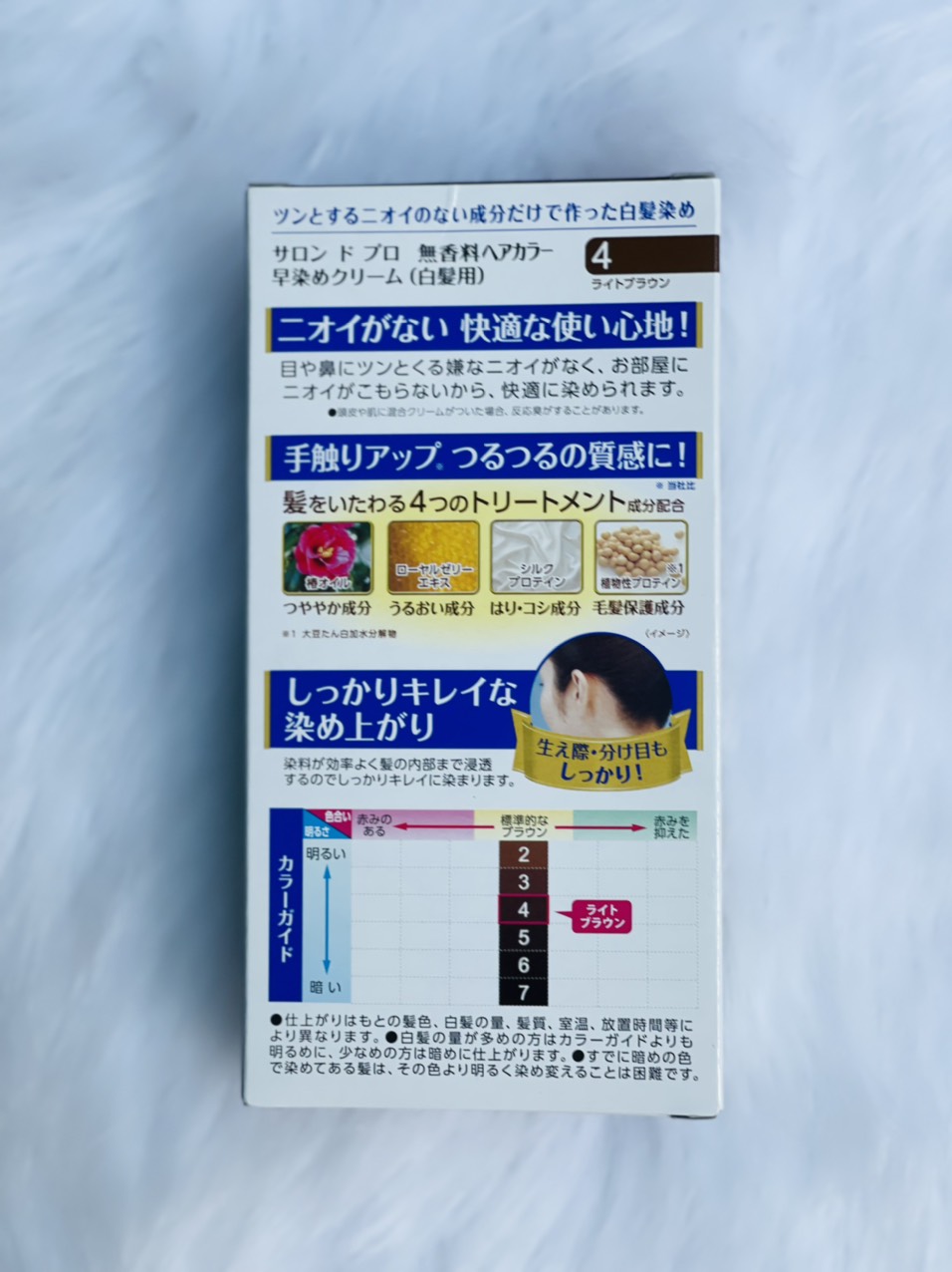 Thuốc nhuộm tóc Phủ Bạc 100% (không mùi) Salon De Pro - Japan