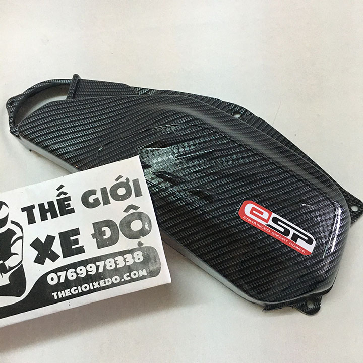 Ốp pô e Air Blade 150 125 cc carbon - phụ kiện trang trí ốp bầu lọc gió cacbon xe AB 2020 - 2021 - 2022