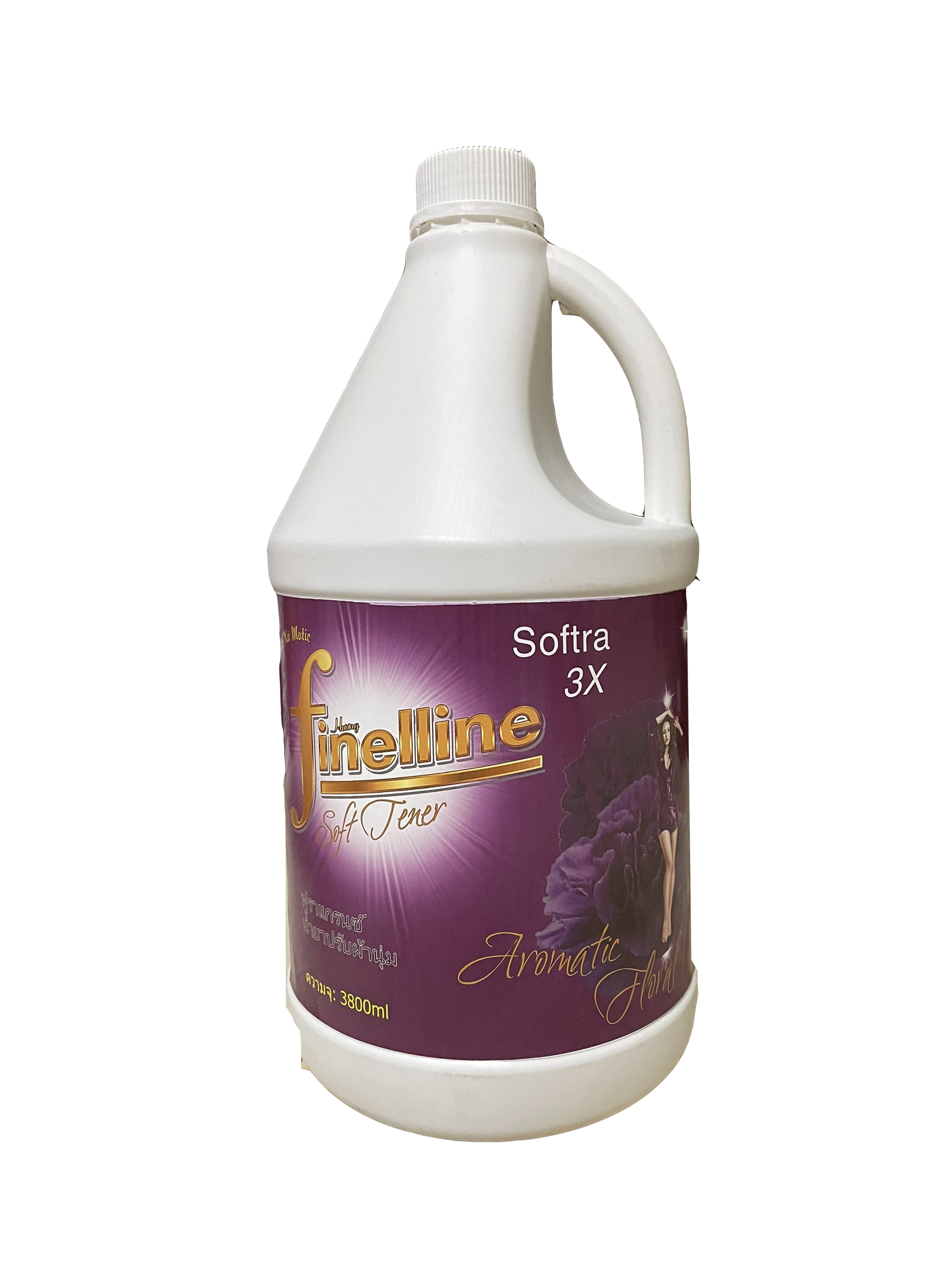 Nước xả làm mềm vải và lưu hương màu tím fineline can 3800 ml
