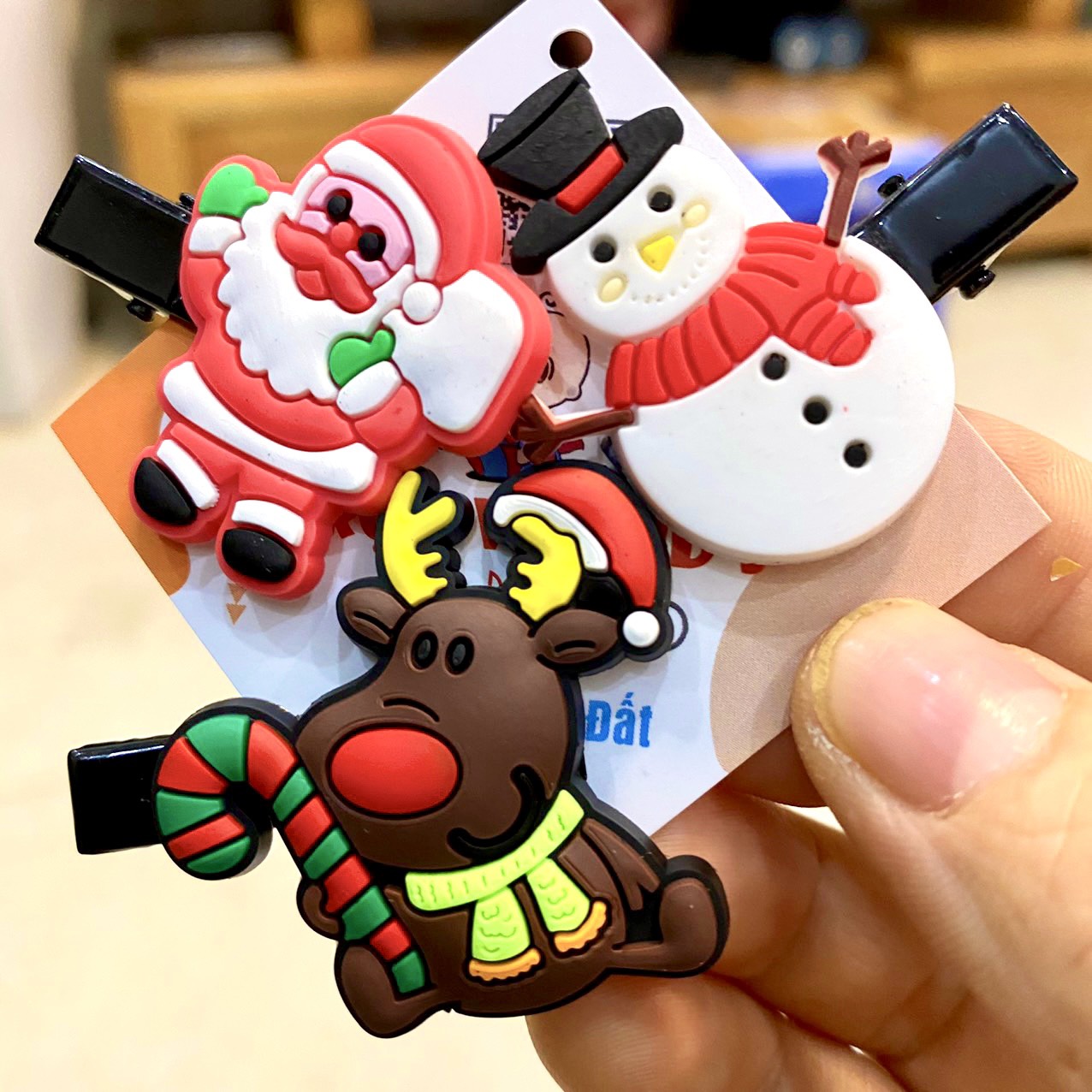 SET 3 KẸP TÓC NOEL GIÁNG SINH CHO BÉ SIÊU XINH