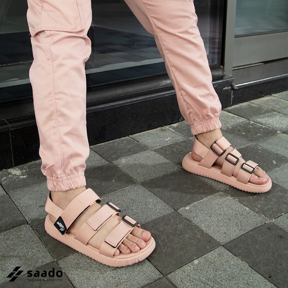 [HCM]Giày Sandal Saado Nữ Pinky Wolf BE02