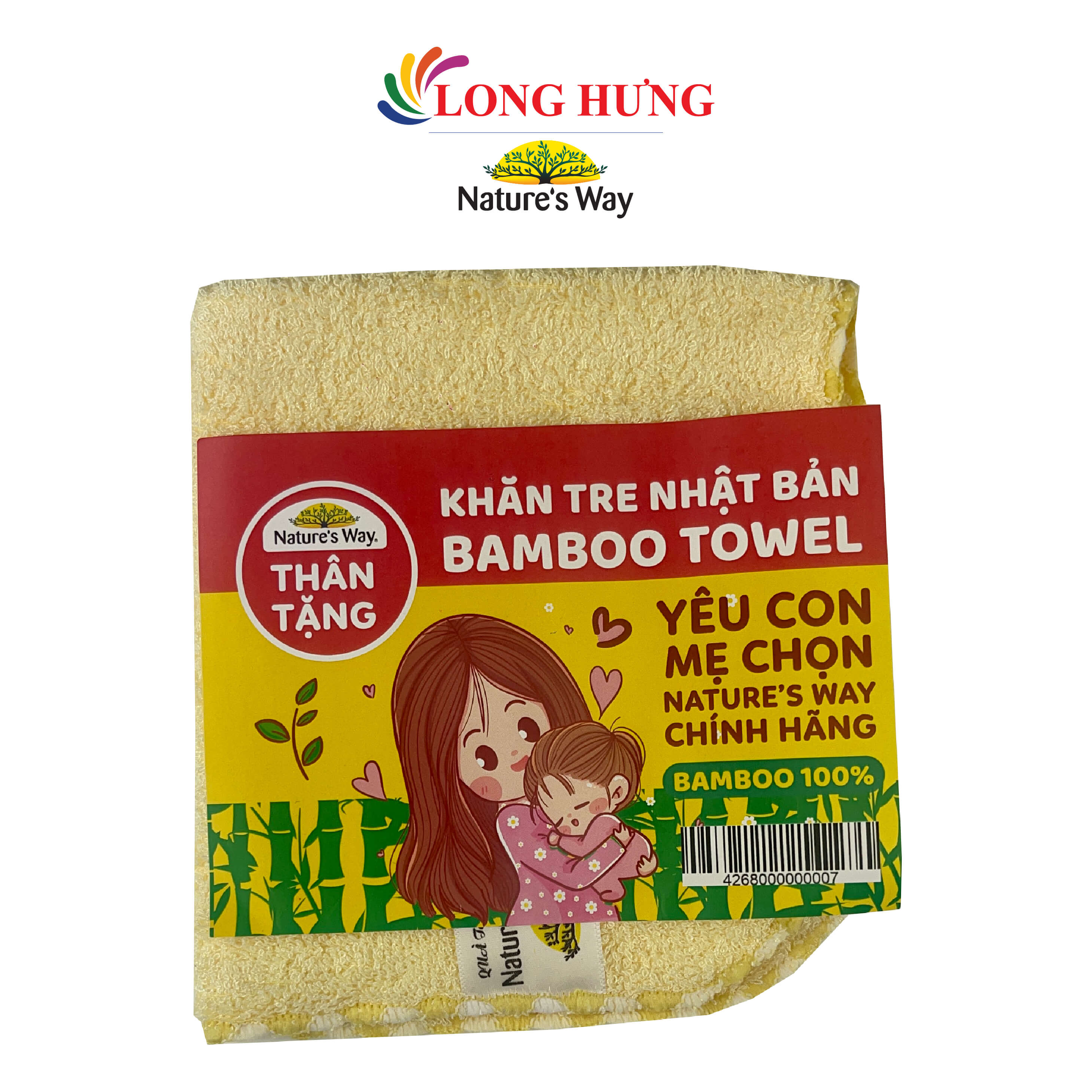 Khăn sợi tre cho bé Nature's Way Bamboo Towel