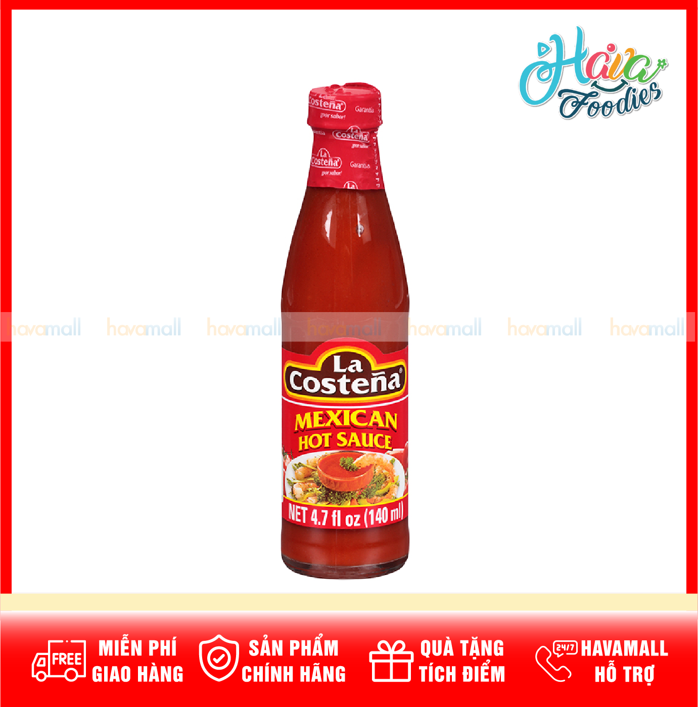 Sốt ớt mexico la costeña 140ml – mexican hot sauce