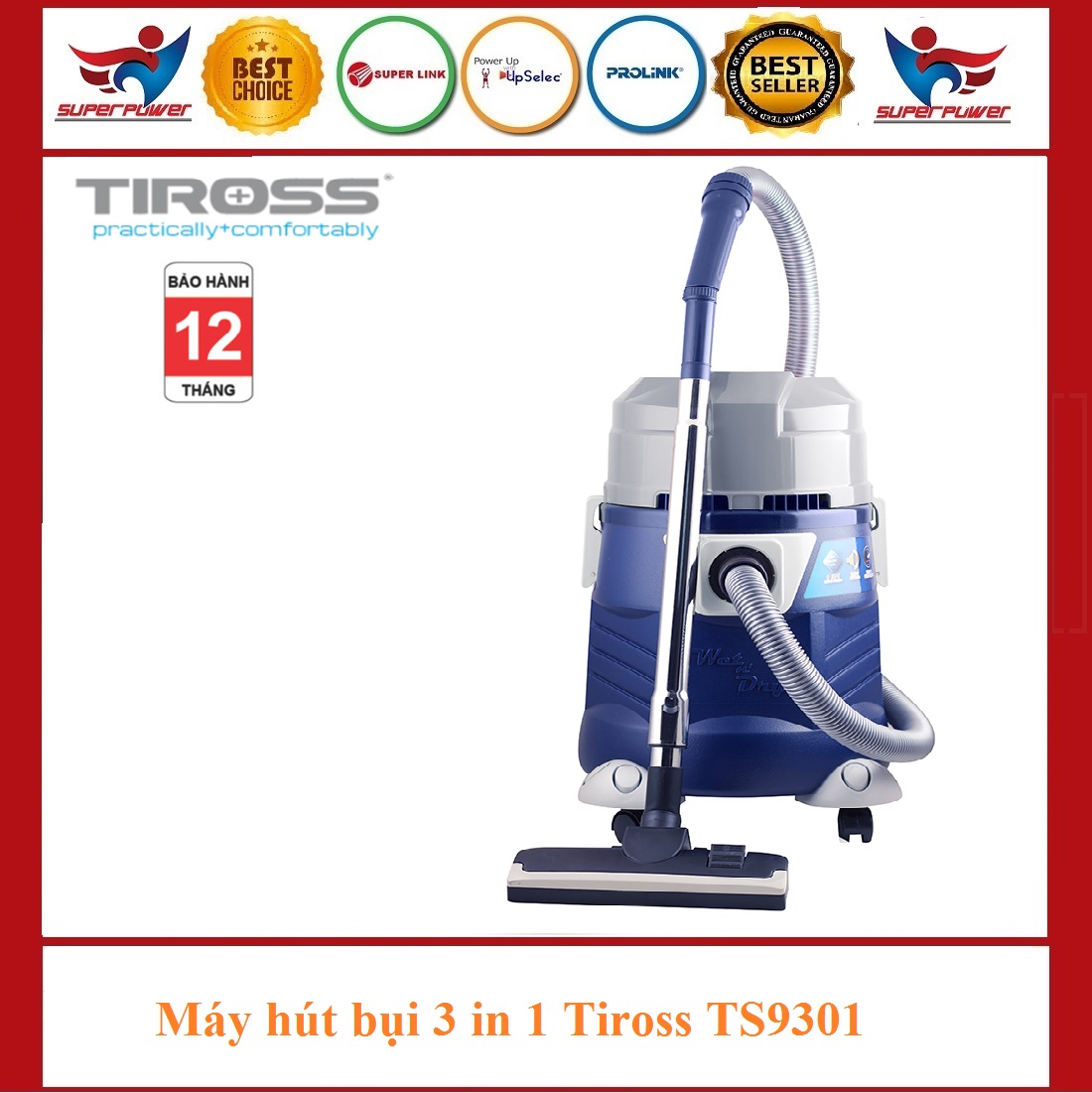 Máy hút bụi Tiross TS9301,TS9302,TS9304,TS9305