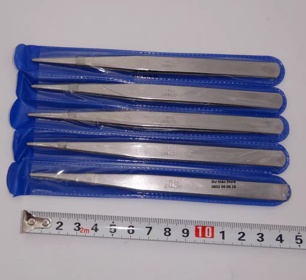 Curved Nose Tweezers Straight Nose Tweezers Thread Picker Combo of 5