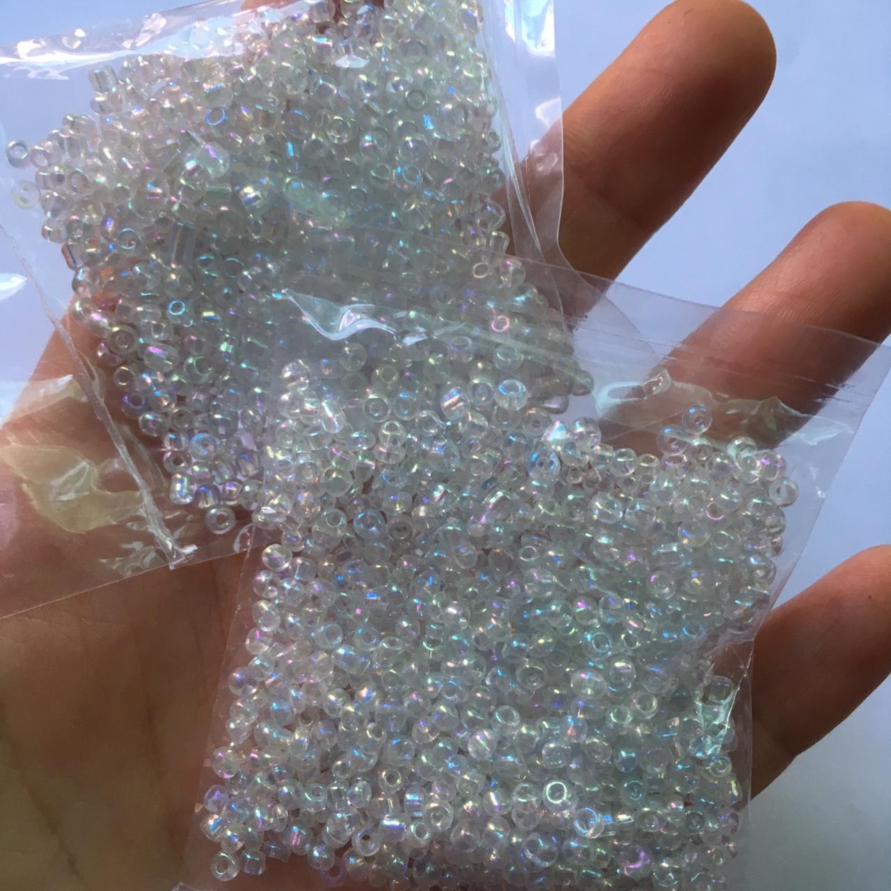 15g cườm cát acrylic cừ trang trí bonssai hoa giả, vòng tay hoặc rèm, chọn màu