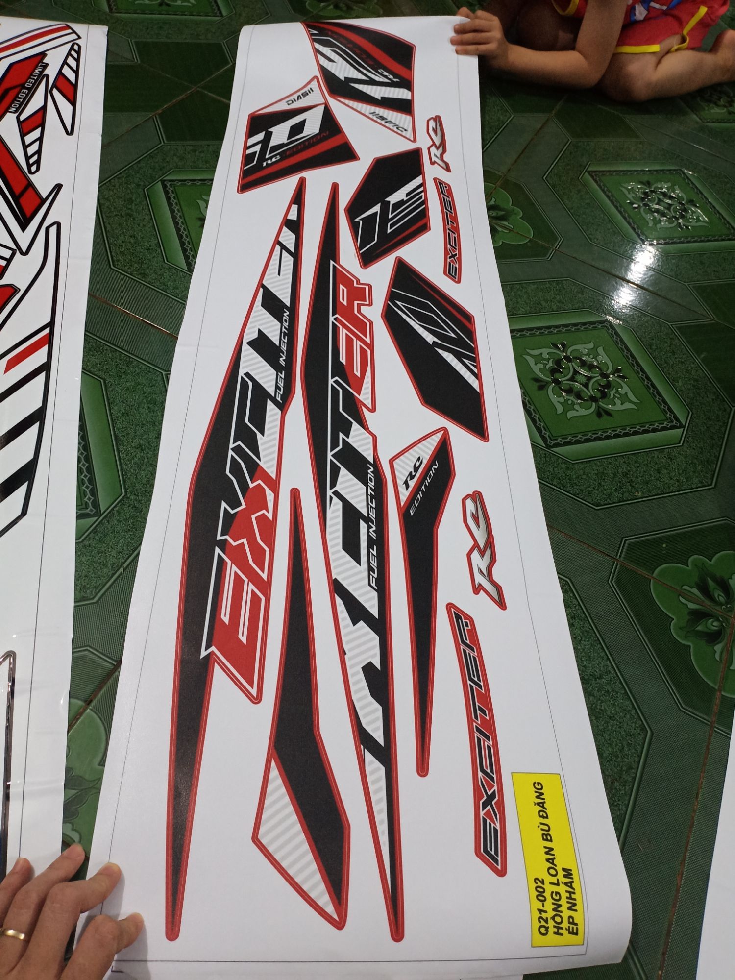 tem rời exciter 150, 2020 ko bay màu