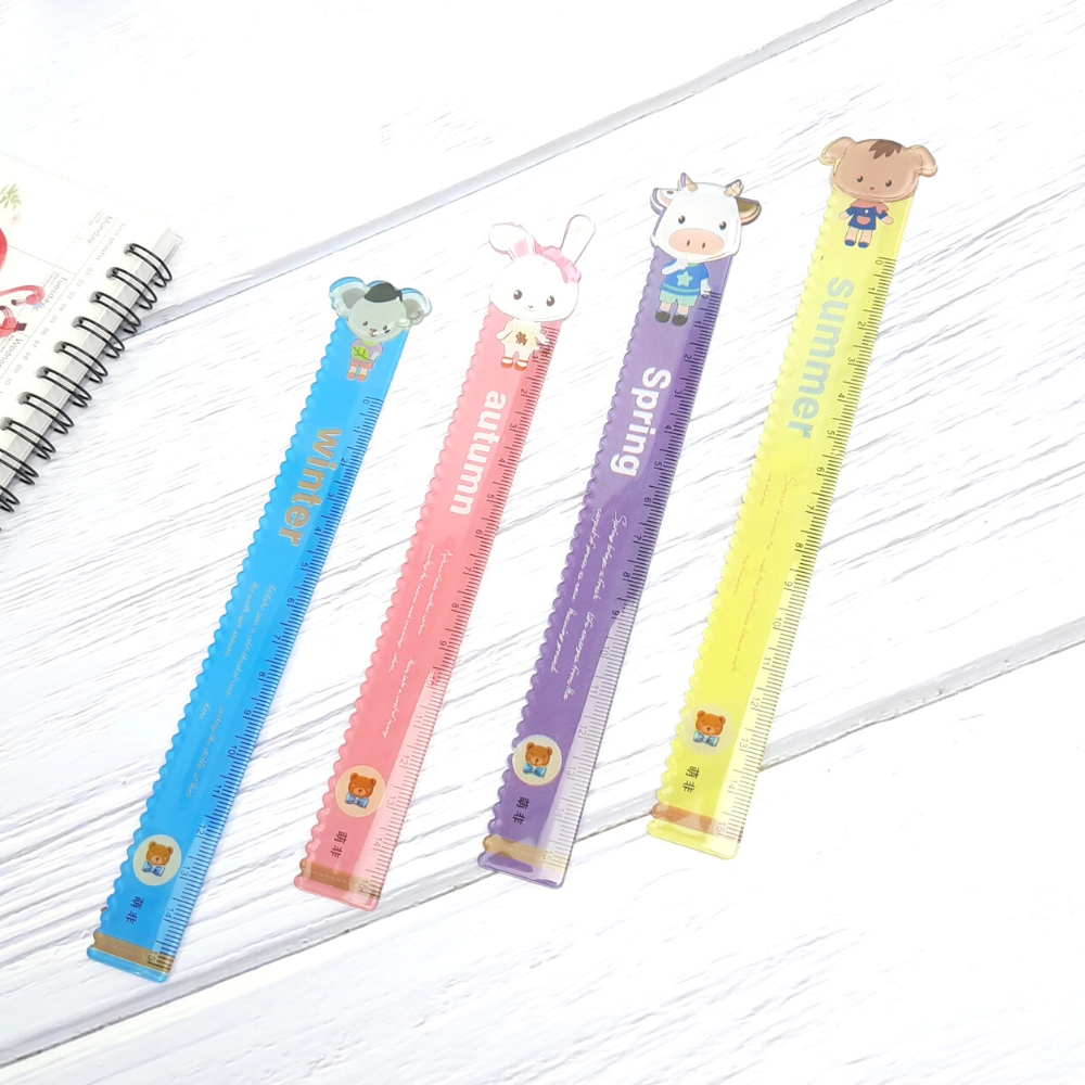 [HCM]Thước Kẻ Nhựa 15cm Có Răng Cưa - Summer