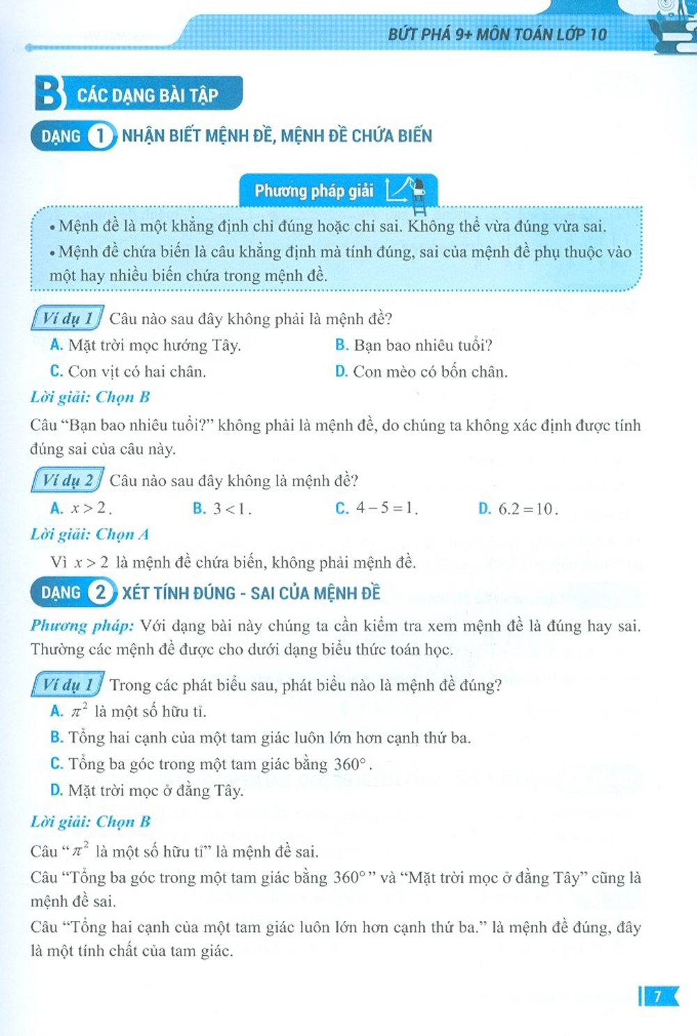 Bứt Phá 9+ Lớp 10 Môn Toán