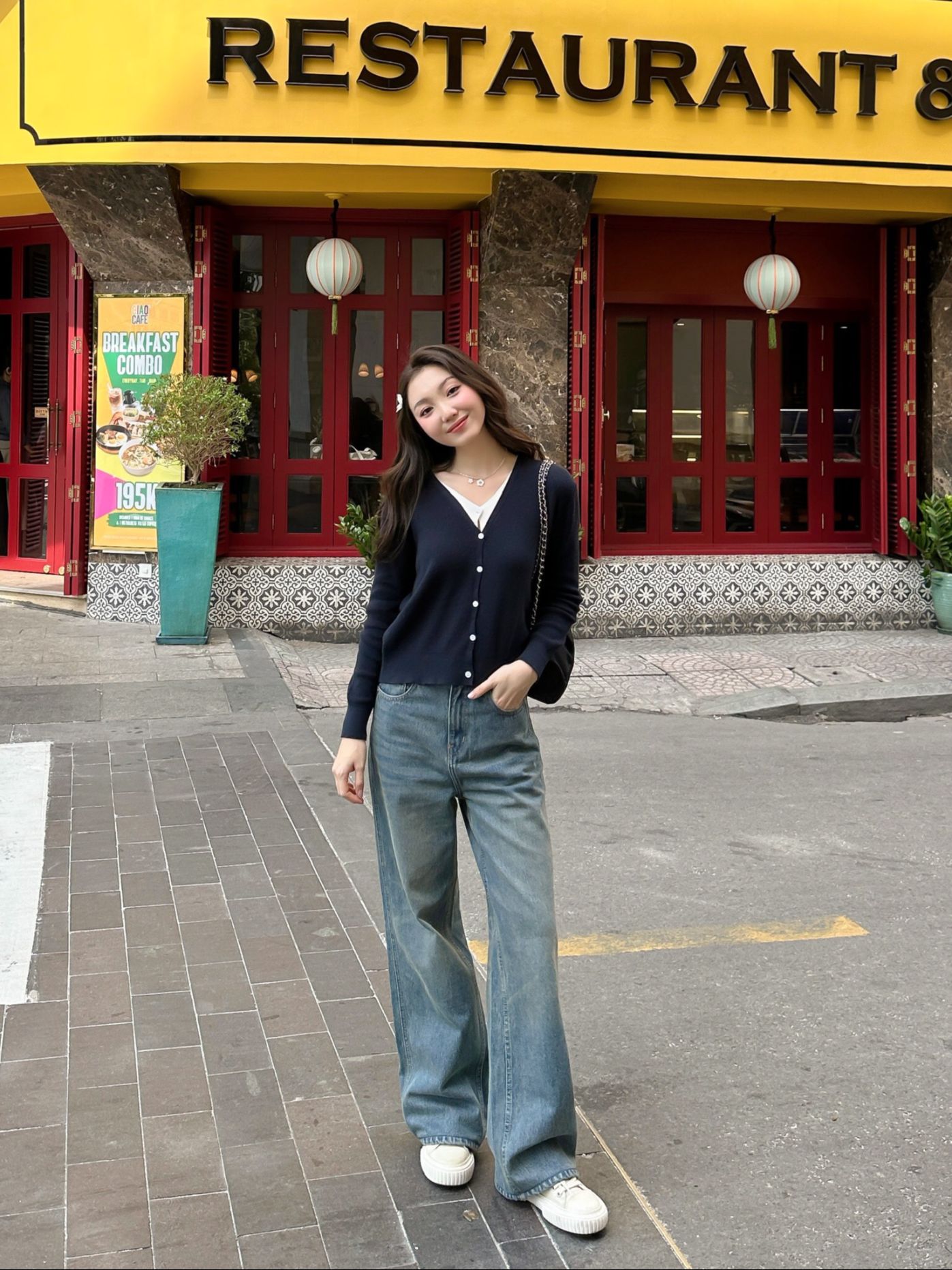 MÌ - QUẦN JEANS ỐNG SUÔNG TRƠN - DANNY JEANS