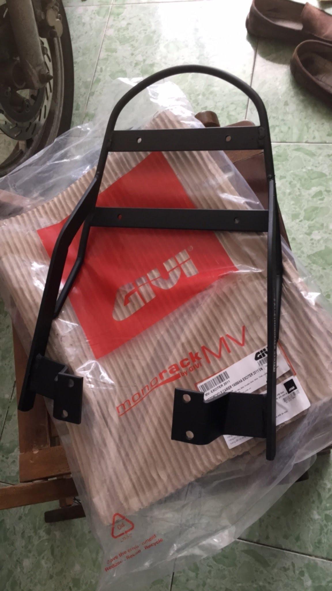 Baga givi cho xe exciter 135, baga exciter 135, cảng xe exciter 135, hàng givi chính hãng, mới 100%