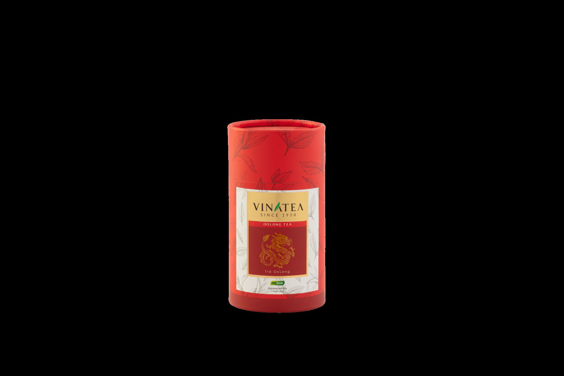 Trà Ô Long lon giấy 80g, trà olong vị thơm đậm đà giải nhiệt, trà oolong chất lượng Vinatea
