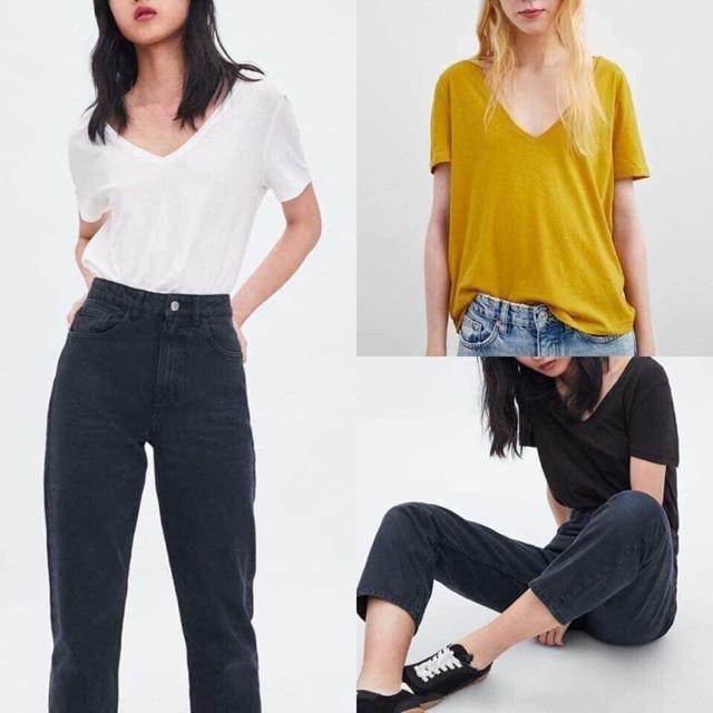 Áo phông cuộn cổ tim siêu mát