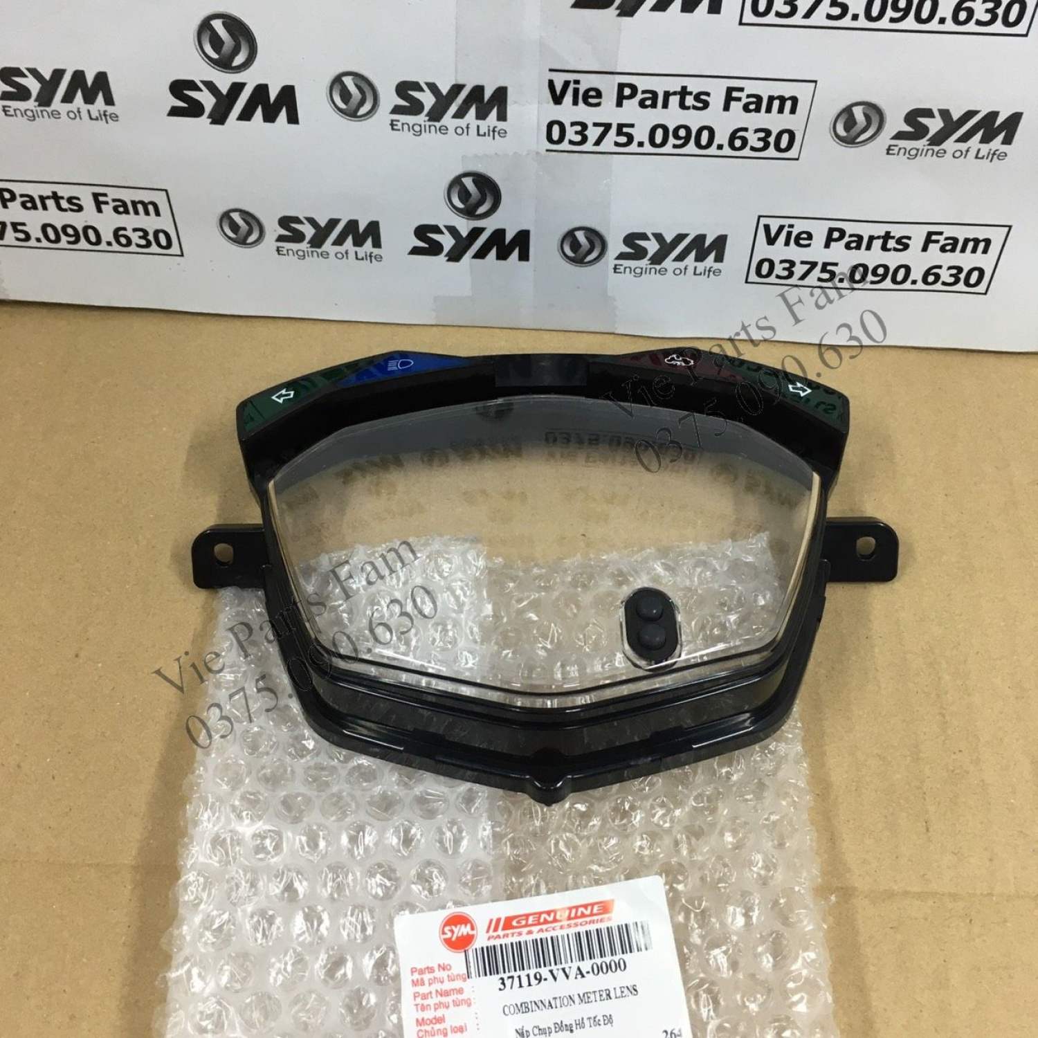 Mặt kính đồng hồ Shark SYM, hàng din SYM mới 100%