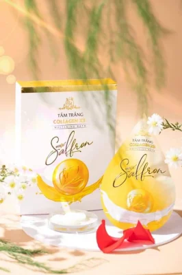 Tắm trắng Collagen X3 Luxury Mix Saffron Đông Anh - Hộp 3 Gói Chính Hãng Đông Anh