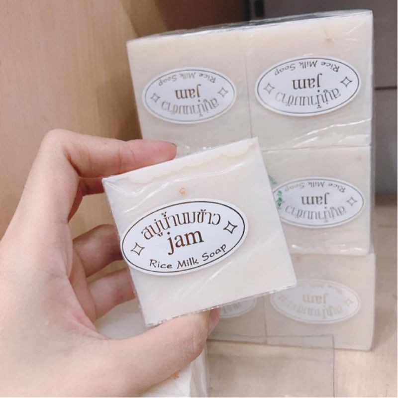 [Combo 2 bánh] Xà Phồng Gạo Trắng Da Jam Thái Lan