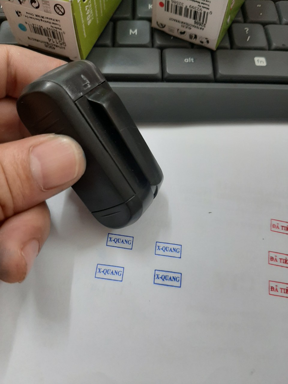 Khắc dấu nhỏ kích thước 7x15mm (Trodat 4908)