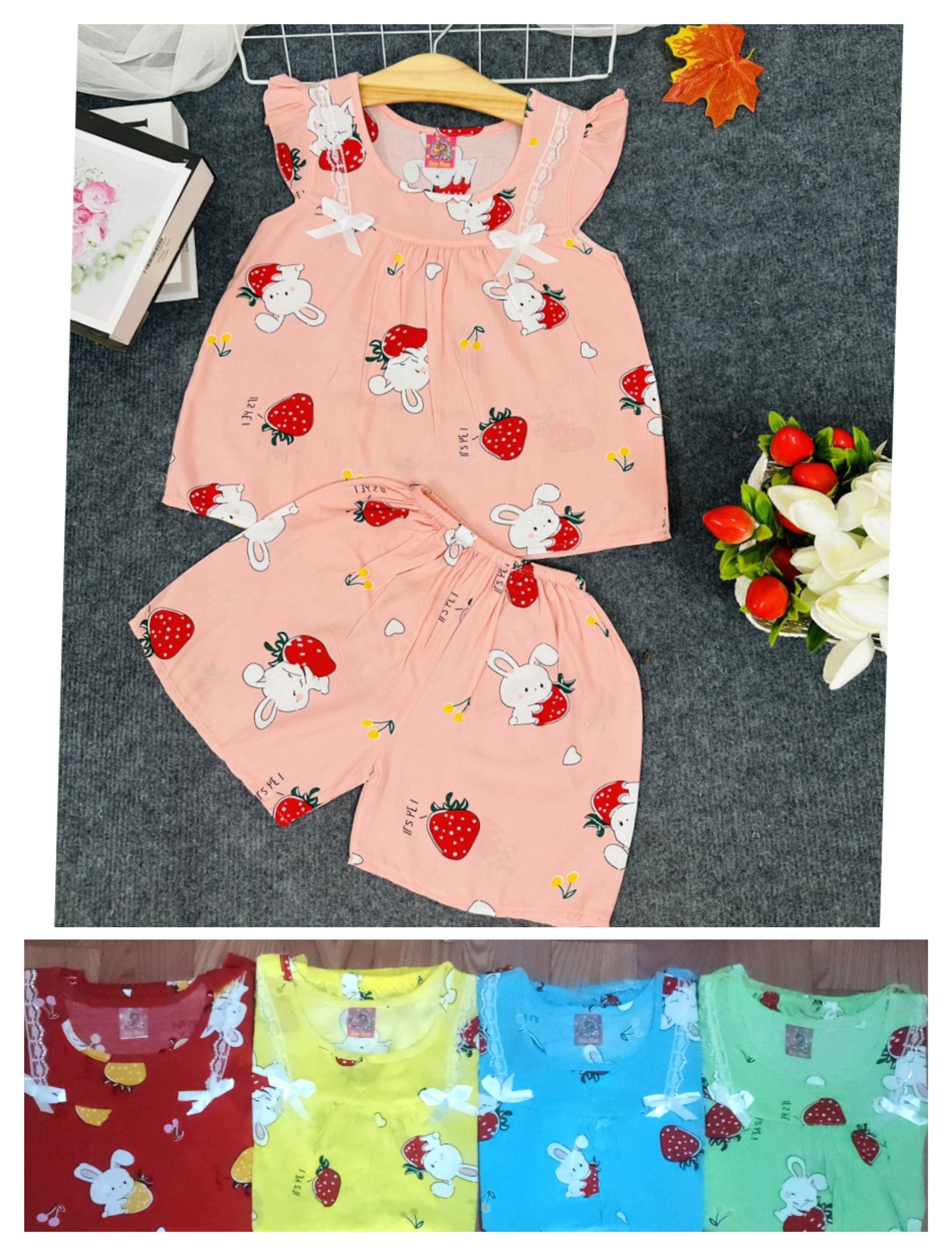 Bộ Tole Kiểu Bé Gái (14-18kg) (giao màu ngẫu nhiên)