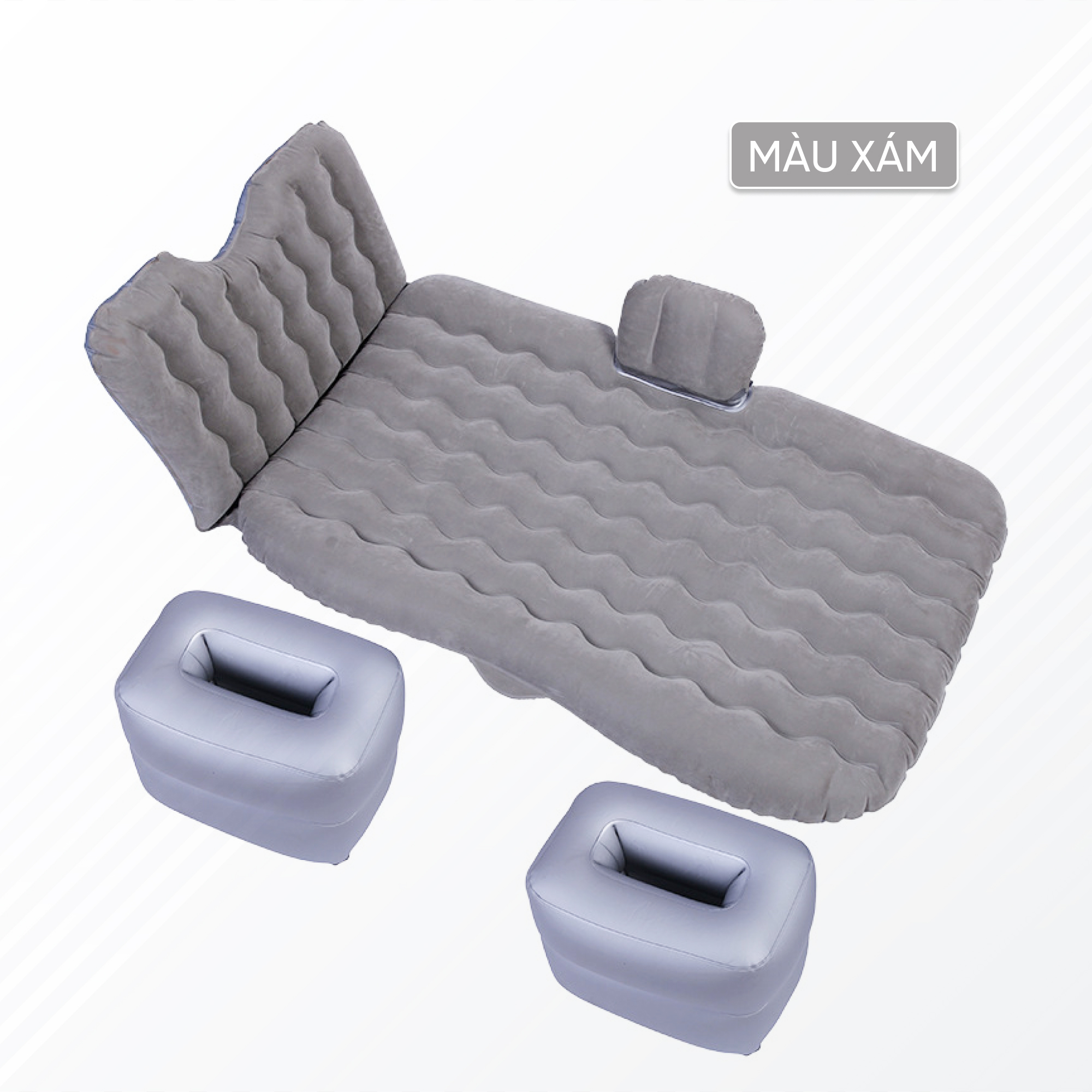 Nệm hơi chân rời tiện lợi, có thanh chặn an toàn cho em bé dành cho mọi dòng xe 4-7 chỗ, xe SUV