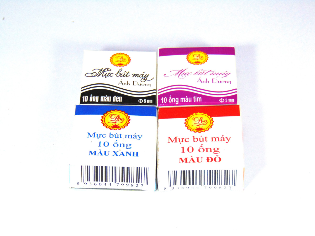 Hộp 10 ống mực bút máy Ánh Dương
