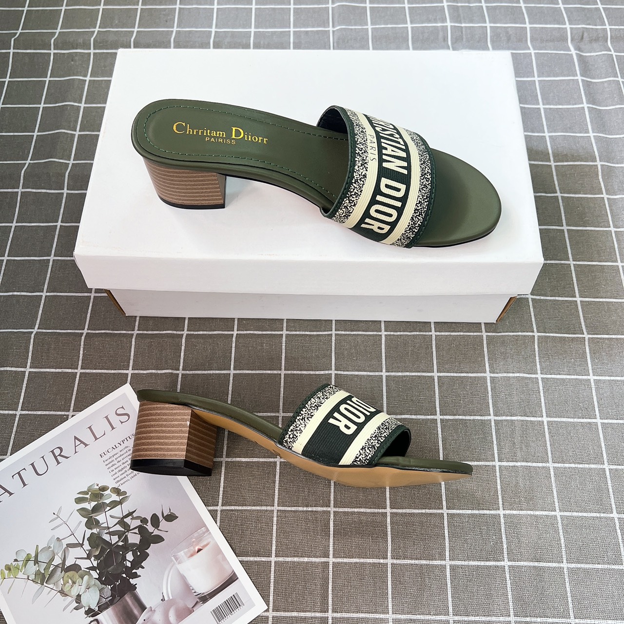 Guốc Christian Dior gót 5p