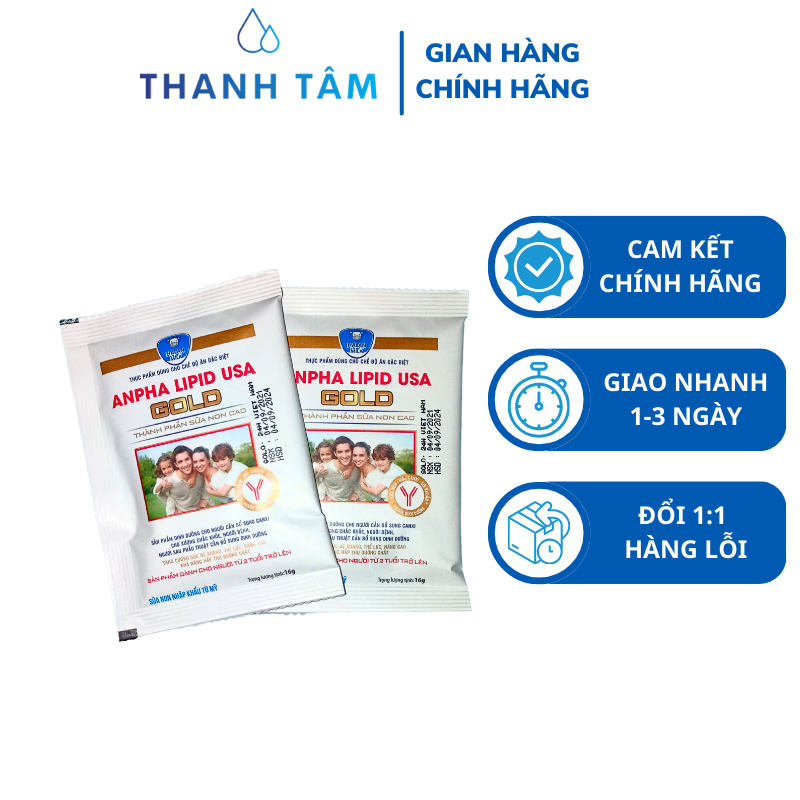 Gói sữa non Anpha Lipid USA Gold 16gram