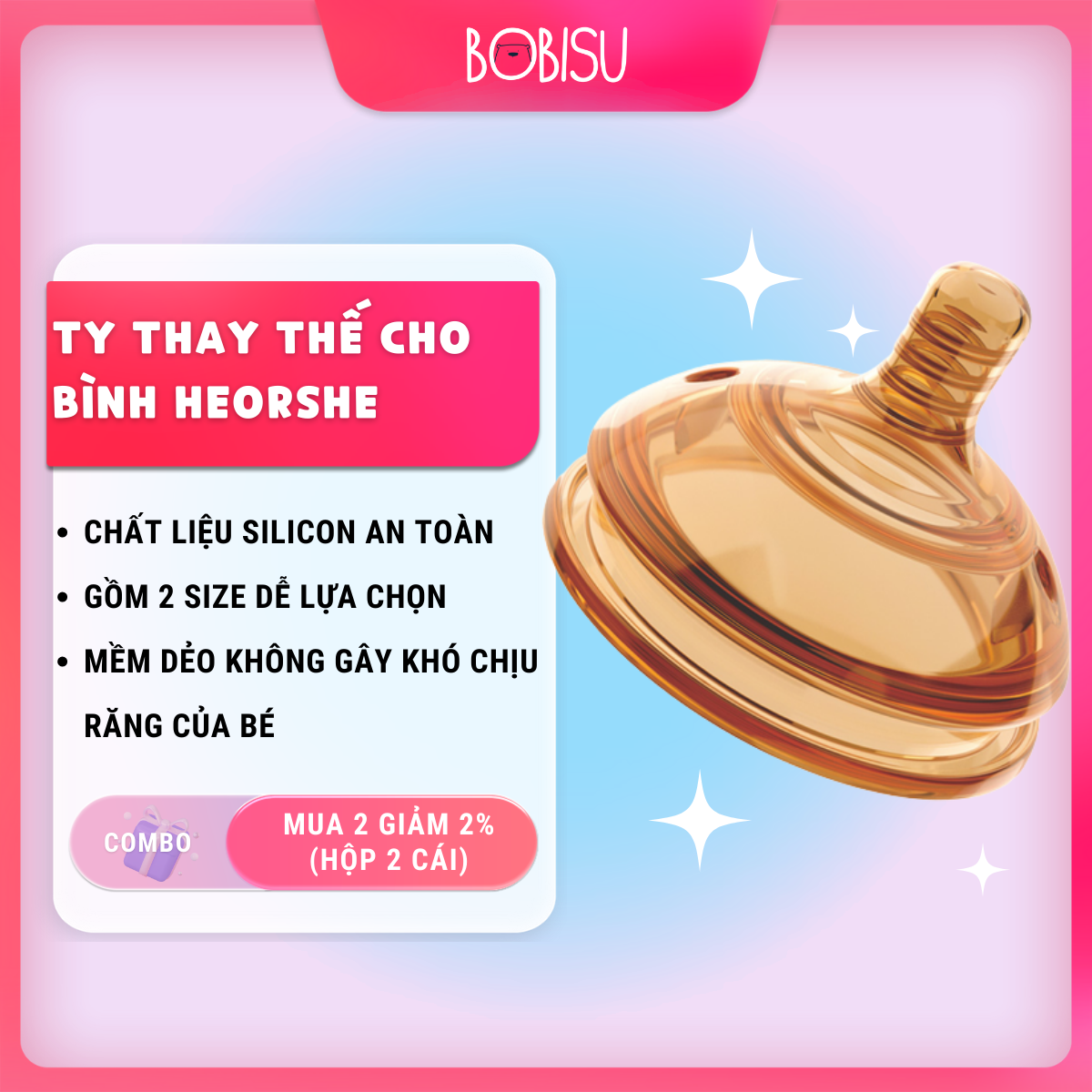 Ty thay thế cho bình HEORSHE (hộp 2 cái)