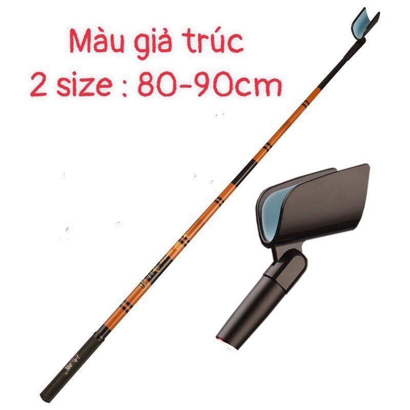 Gác tốc độ Carbon siêu nhẹ màu Đỏ & Trúc - Gác cần câu giả trúc loại đẹp