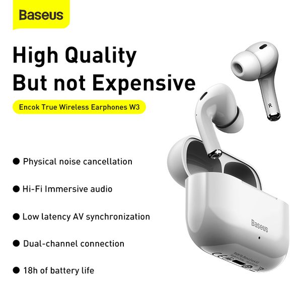 Tai nghe không dây Baseus W3 Bluetooth 5.0