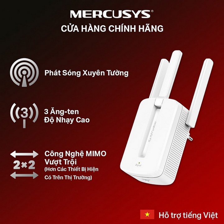 Bộ thu phát Mercusys MW300Re 300mbps - Bảo Hành 1 Đổi 1