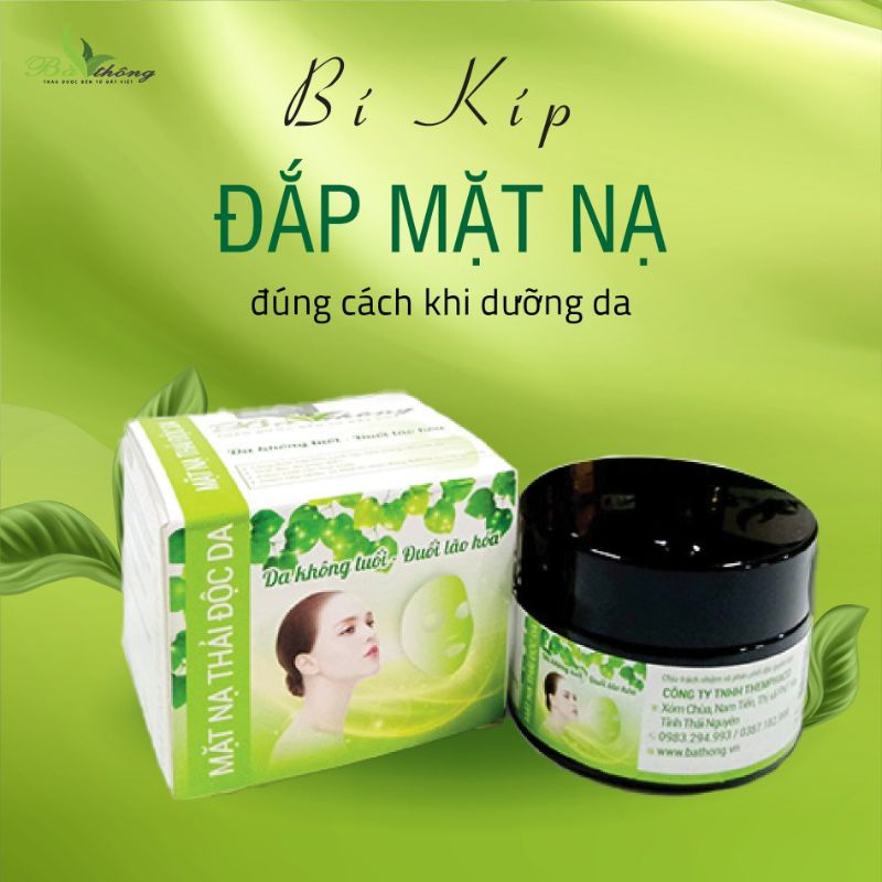 MẶT NẠ THẢI ĐỘC THẢO DƯỢC