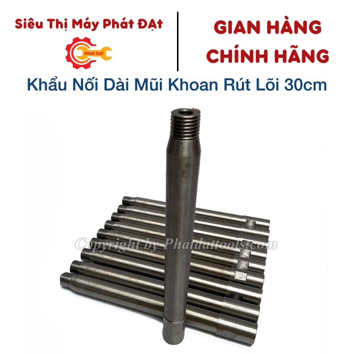 Khẩu nối dài 30cm cho mũi khoan rút lõi betong