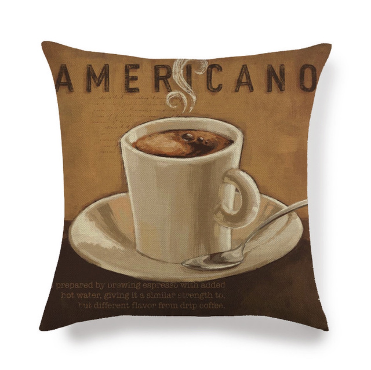 [HCM]Gối tựa lưng gối trang trí hình Ly CaFe Vải Bố Dày Dặn ĐX024