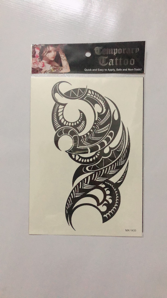 [HCM]COMBO 3 TẤM HÌNH XĂM DÁN MAORI 15X21CM (khách nhắn tin chọn mẫu hoặc shop phát ngẫu nhiên)
