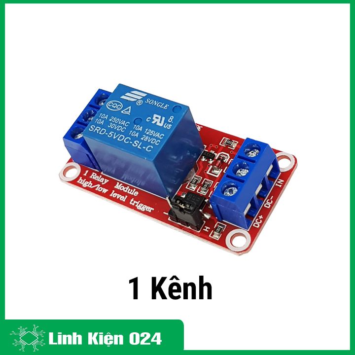 Module relay 5V DC 1 kênh, 2 kênh, 4 kênh Hight / Low