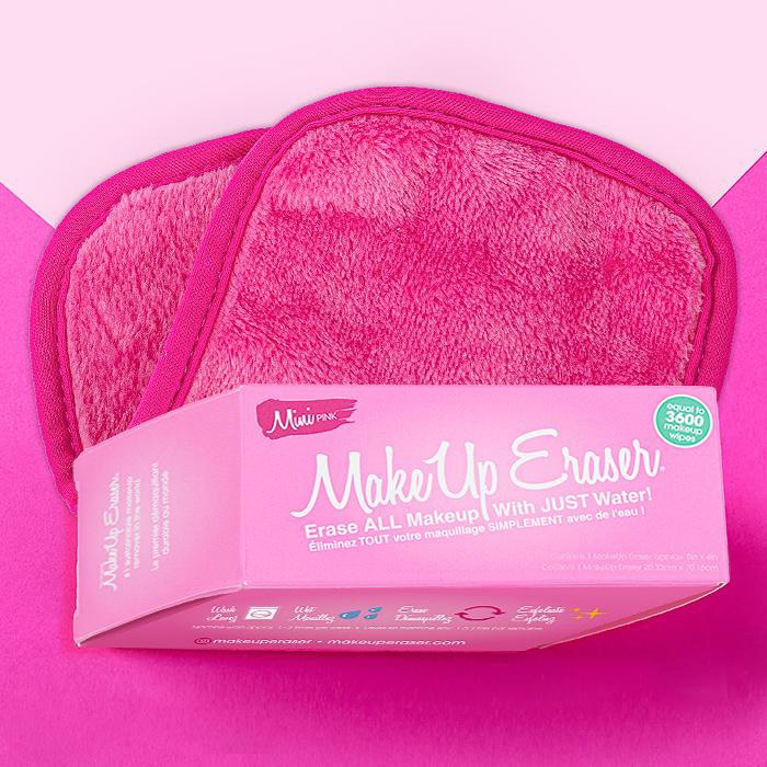 Khăn tẩy trang và tẩy da chết MakeUp Eraser siêu mềm mịn bản bản Hồng Mini Pink