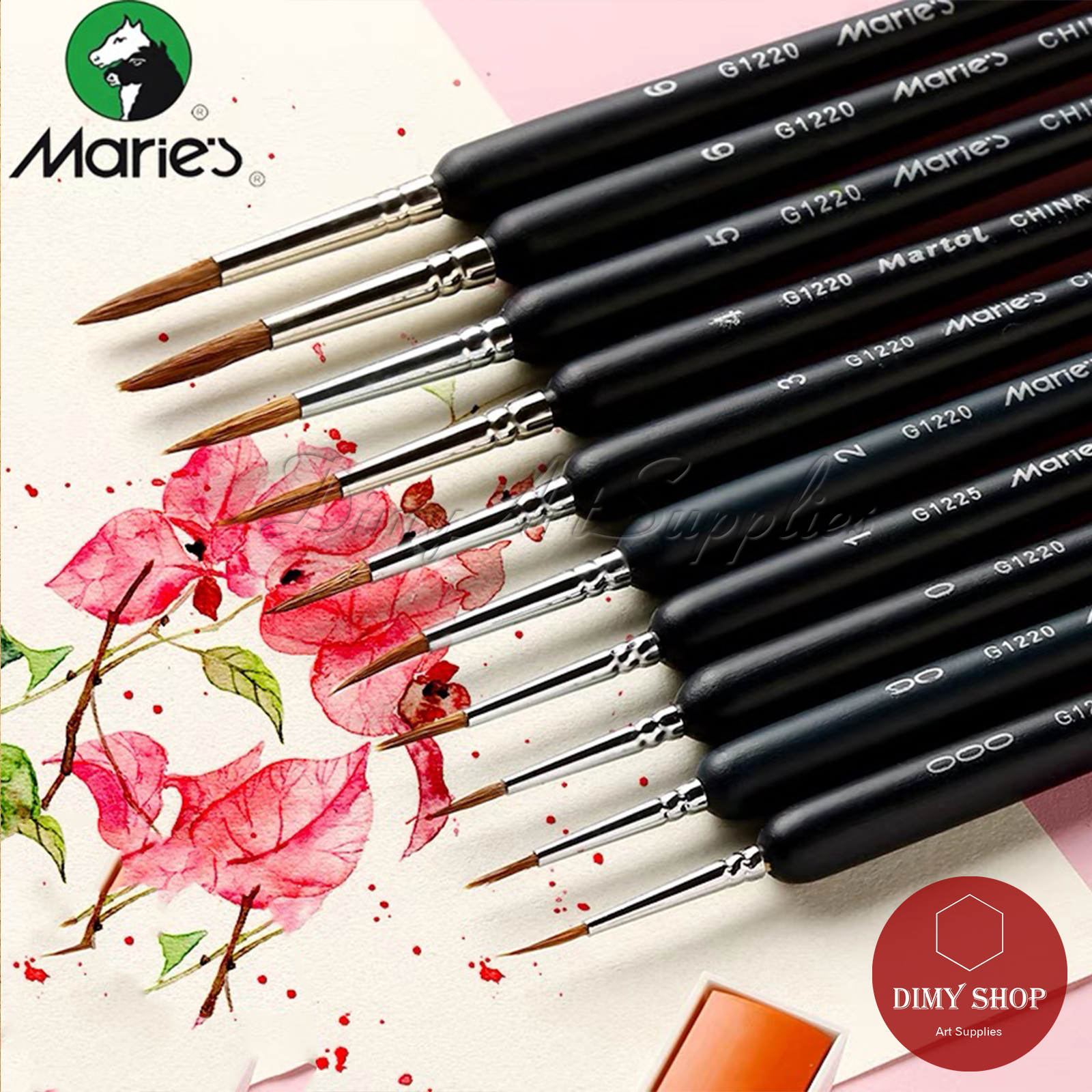 [HCM]Cọ vẽ đầu tỉa MARIES Martol