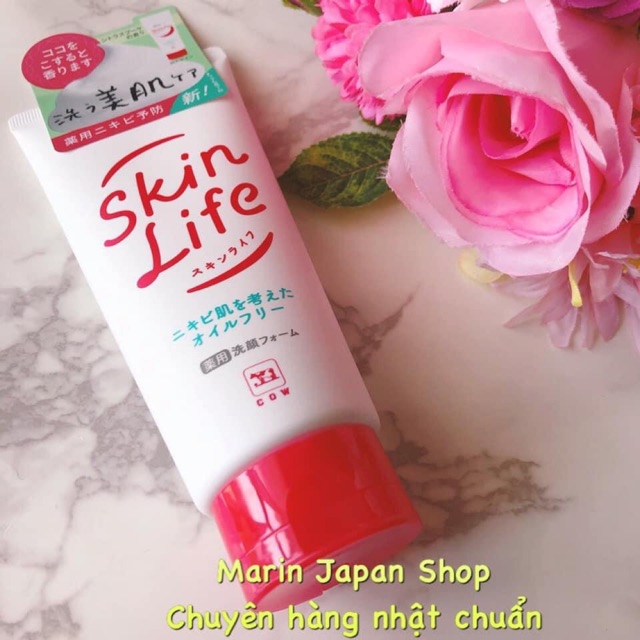 (Sale) Sữa rửa mặt hỗ trợ giảm mụn Cow Skin Life Nhật Bản