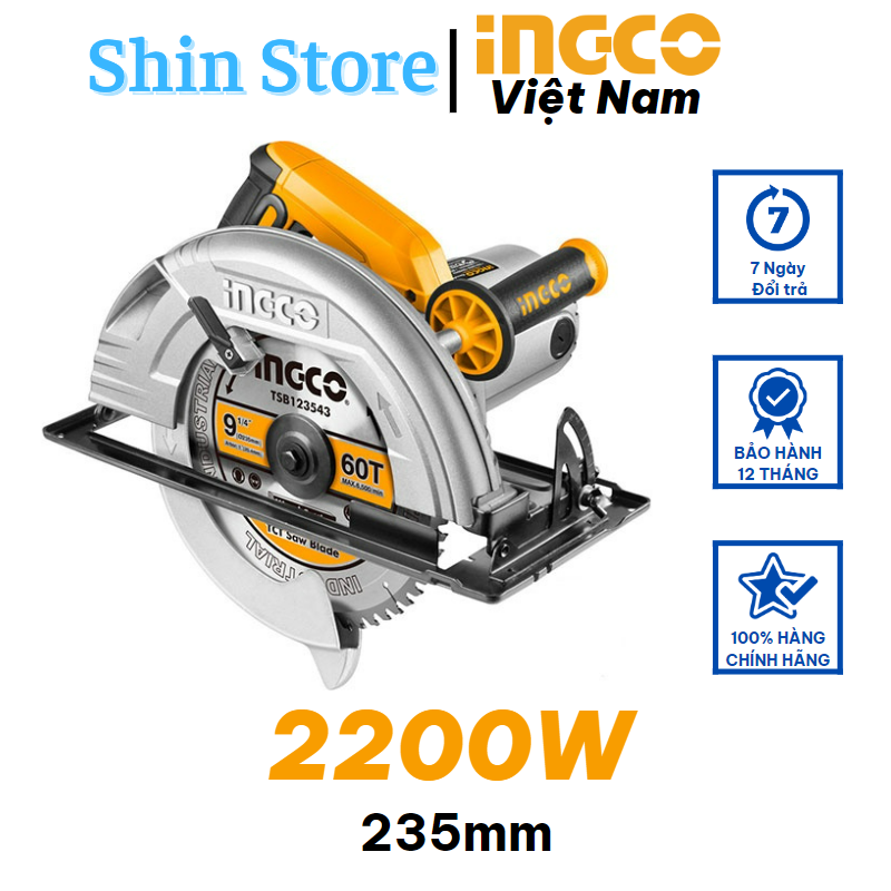 Máy cưa gỗ INGCO 2200w CS2358 [Chính hãng] -SHINSTORE