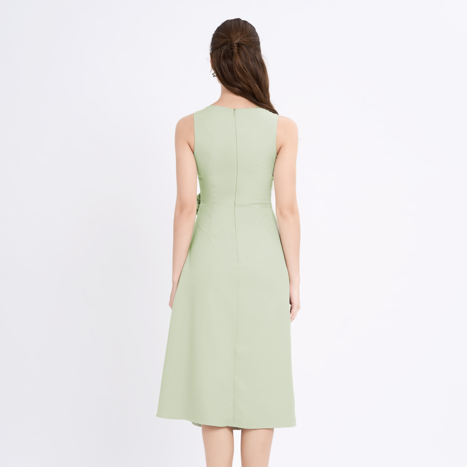 [NHẬP MÃ NOVFALAZSOCIAL02 GIẢM 40K ĐƠN 199K  ] Đầm midi cotton lạnh nhún kiểu Maybi