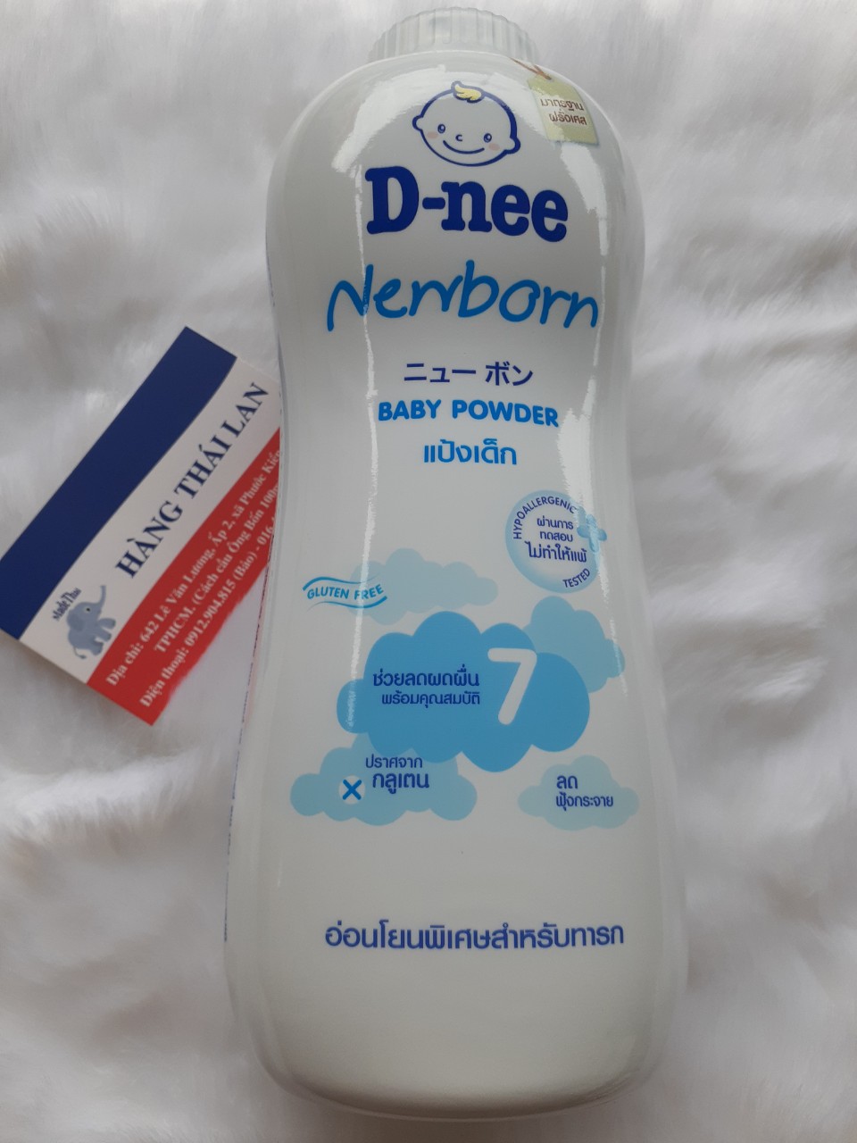 HCMPhấn rôm Dnee Newborn 380gr Thái lan- Phấn Dnee Màu trắng