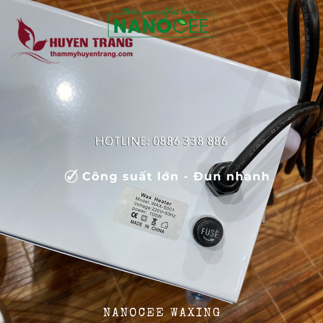 Nồi Nấu Sáp Wax Đơn NANOCEE-100 ĐUN SIÊU TỐC