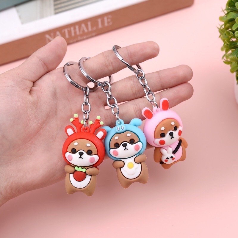 [Nhập RS0822 giảm 30k cho đơn 99k]Móc Khoá Hình Chó Shiba Siêu Đáng Yêu