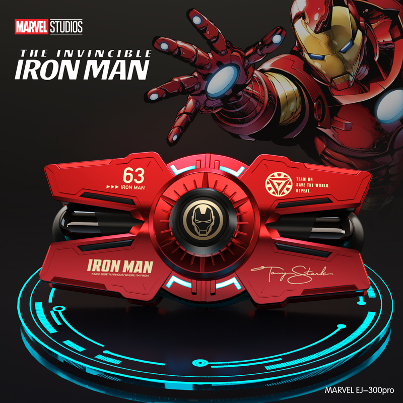 Marvel EJ-300Pro IronMan TWS Gamer Tai nghe chống ồn Bluetooth Tai nghe không dây Độ trễ thấp Tai nghe chơi game eSports