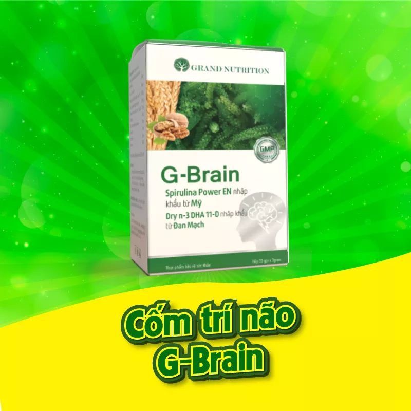 Cốm G-Brain Hỗ trợ phát triển trí não, tăng cường hệ miễn dịch cho bé
