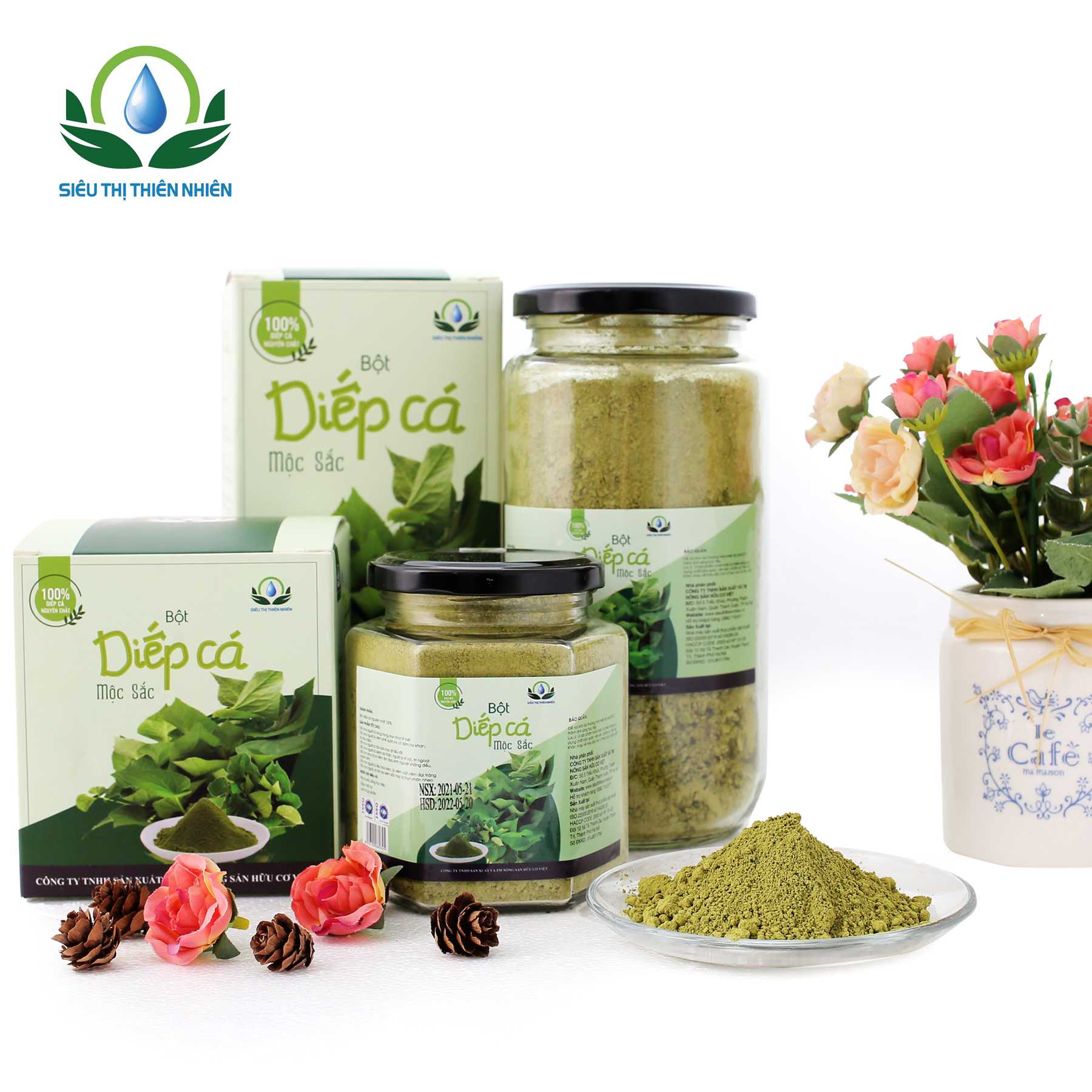 Bột Diếp Cá Mộc Sắc Cao Cấp 350g