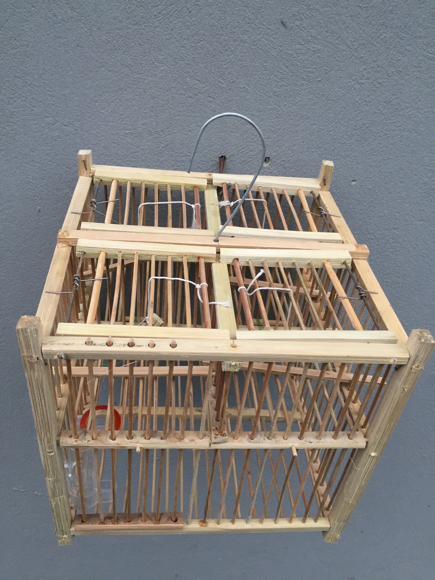 Lồng bẫy chim 5 ngăn 4 cửa sập