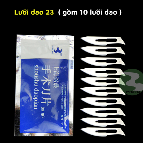 Dao mổ thú y - Dao Thiến Heo Kèm 10 lưỡi dao